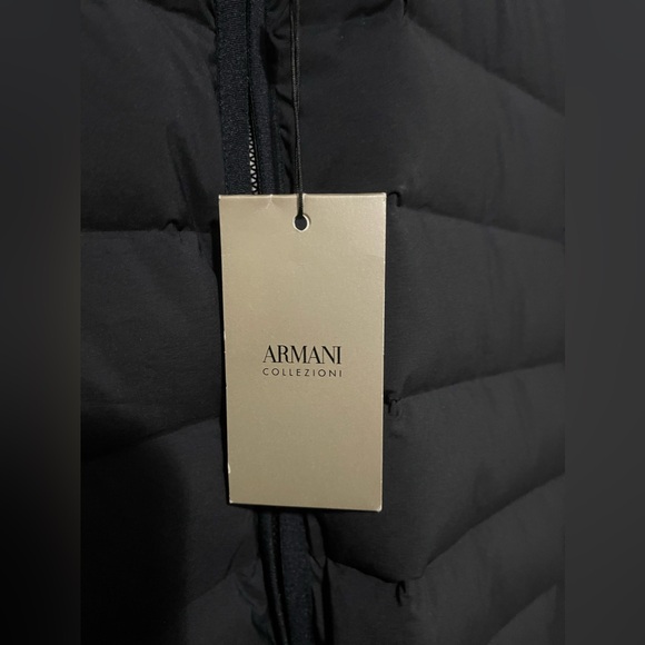 Armani Collezioni Men's Giacca Padded Jacket Navy Blue Size 48R - Picture 7 of 13